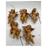 Vintage Italian  Fonttanini cherub ornaments