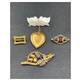 Antique J.H.P brooch and more