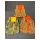 Women's vintage plaid vests