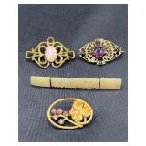 Antique brooch pins