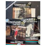 Set of three vintage Maxell cassette tape posters
