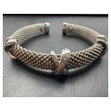 Diamond and Sterling silver Italy bracelet 24.93 g