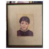 Renoir smiling young girl print