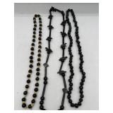 Vintage black bird necklace & more