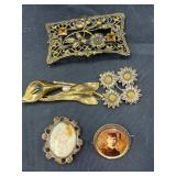 Antique portrait brooches and more