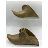 brass Spanish Conquistidor wall pockets