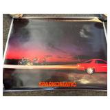 Vintage 1984 Sparkomatic Car poster