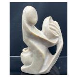Carved soapstone statue
