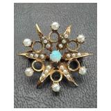 Antique 10K gold Victorian brooch 1.51 grams