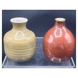 Mid-century studio pottery vases
