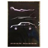 Vintage 1985 Saab turbo girl poster