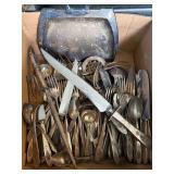 Silver plate flatware and more