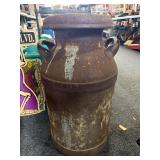 Antique milk can
