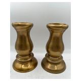 Brass candle holders
