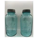 Aqua Ball Mason jars