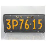 1945 New York license plate