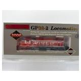 LE Proto series 2000 GP38-2 locomotive train