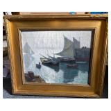 Framed painting on canvas
