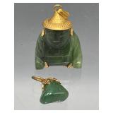 Jade Buddha and other pendant
