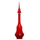 Vintage 25' mid-century Empoli glass decanter