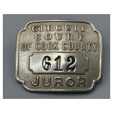 Circuit court juror badge
