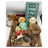 Vintage license plate & more