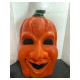 Vintage Halloween blow mold pumpkin
