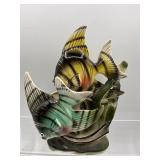 Vintage Kitsch ceramic luster ware fish planter