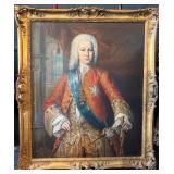 Large 4ft antique painting on canvas
