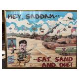 Desert storm Saddam Hussein poster