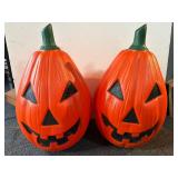 22' vintage Halloween jack-o'-lantern blow molds