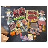 Vintage Thanksgiving decorations die cut