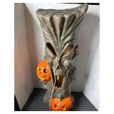 tree & jack-o'-lantern Halloween blow mold