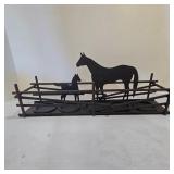 Decorative Metal Horse Shelf