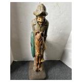 Vintage Don Quixote statue