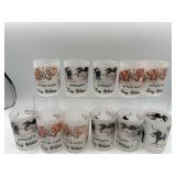 Vintage Hazel-Atlas political frosted shot glass