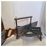 Vintage Miter Box with Hand Saw