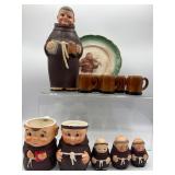 Vintage Monk decanter & more some Goebel