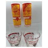 Vintage mint julep and other glasses