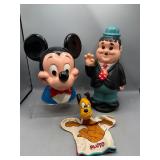Vintage Disney Mickey Mouse Bank and more