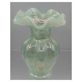 Fenton glass iridescent opalescent glass vase