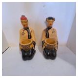 Vintage Asian Figurine Planters