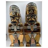 17' Cetlan Polynesian Tiki statues