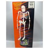 Vintage Halloween dancing screaming skeleton