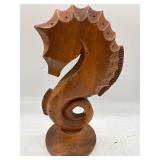 Monkey pod Wooden seahorse appetizer holder