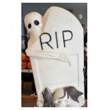 Vintage tombstone Halloween blow mold