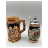 Lidded stein & more