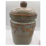 Stoneware canister