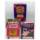 Vintage game genie Nintendo cleaning system etc