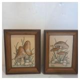 Framed Mushroom Wall Decor